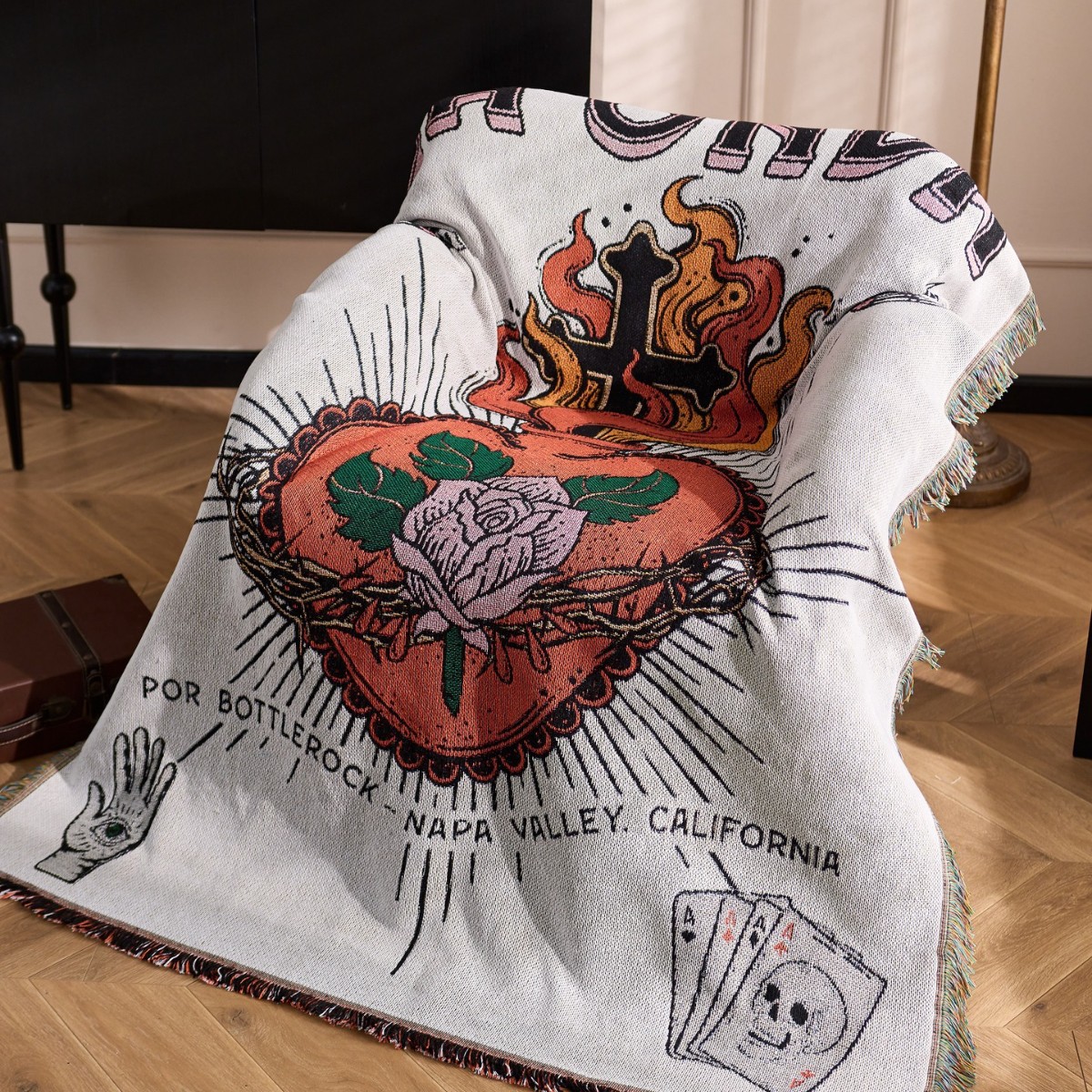 Home Textiles City - Textile City Vintage Tattoo Style Thorned