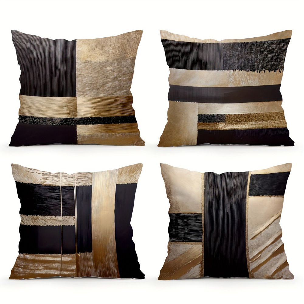 Pillow Cover 20X20 - Modern Abstract Pattern Decorative Pillowcases: Blend