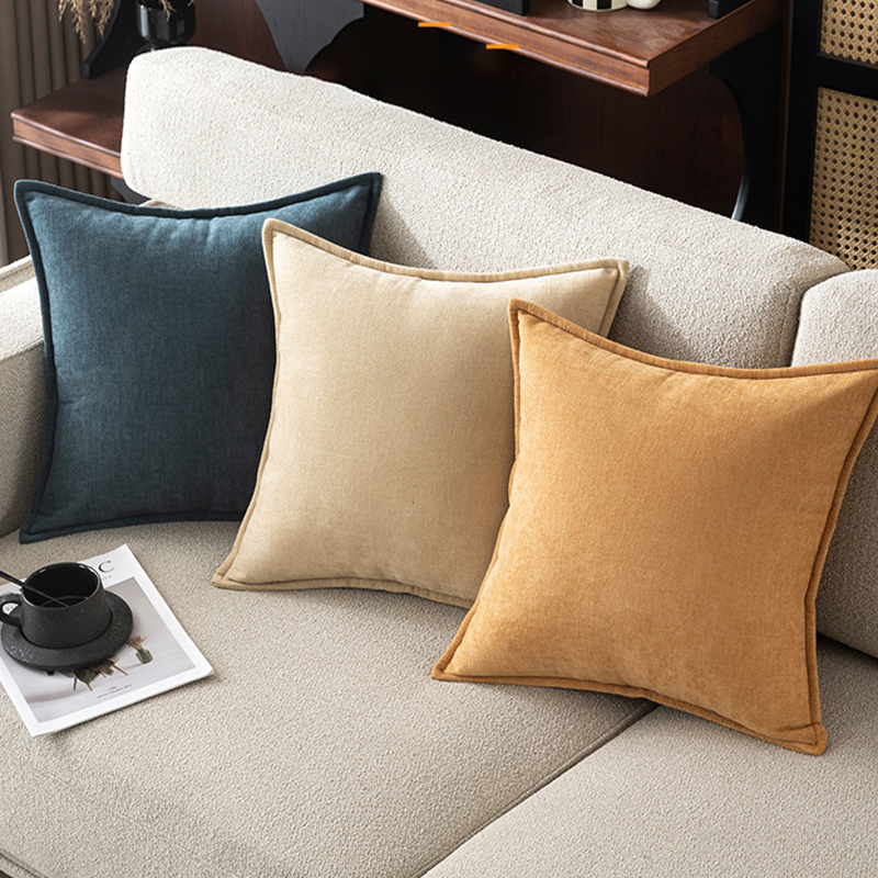 Retro Soft Chenille Throw Pill - Pillow Cover 20X20 avis et prix