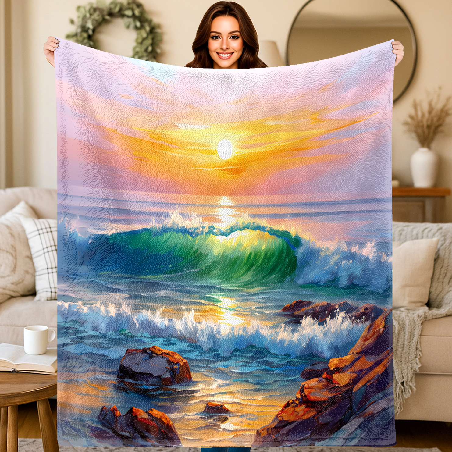 Inspiration Ocean Sunrise Patt - Sunrise Home Textiles & Apparel avis et prix