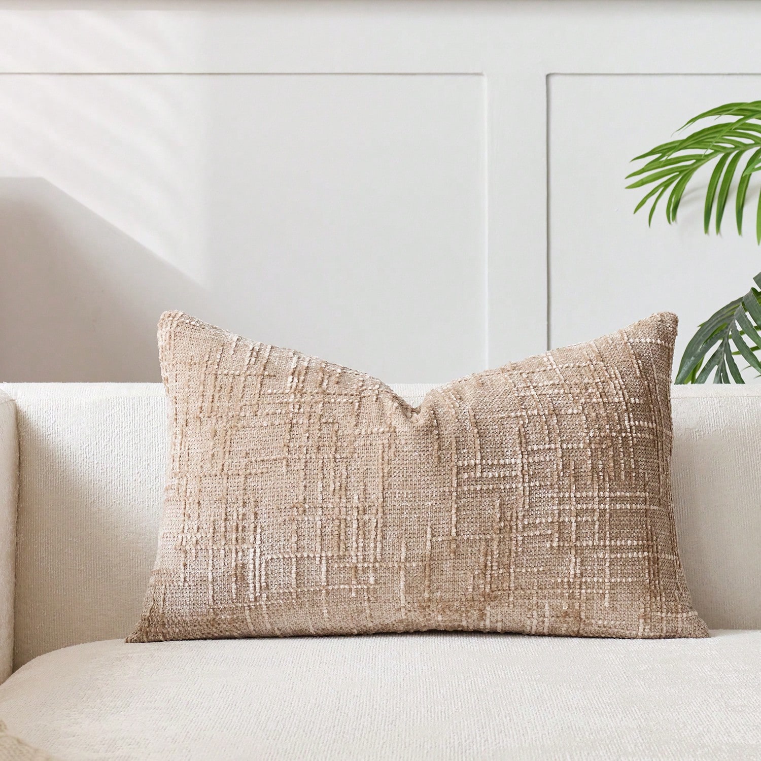 1pcs Khaiki Chenille Cushion C - Pillow Cover 20X20 avis et prix