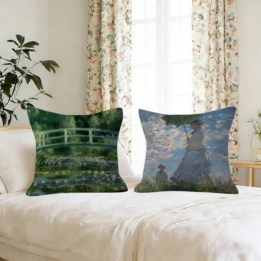 Art Claude Monet Sunrise   Pil - Sunrise Home Textiles & Apparel avis et prix