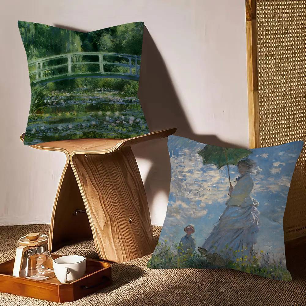 Art Claude Monet Sunrise   Pil - Sunrise Home Textiles & Apparel avis et prix
