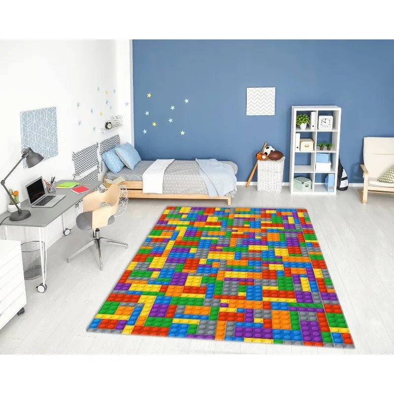 Football Soccer Field Area Rug - Home Textiles City avis et prix