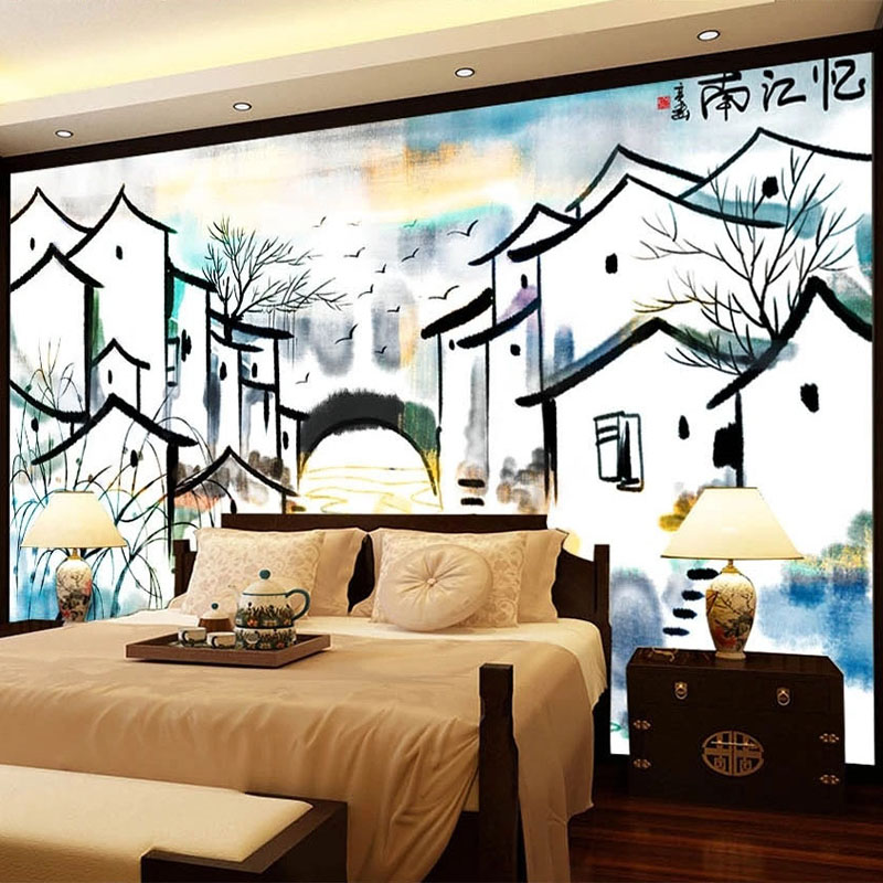 Custom Mural Wallpaper Chinese - Home Textiles City avis et prix