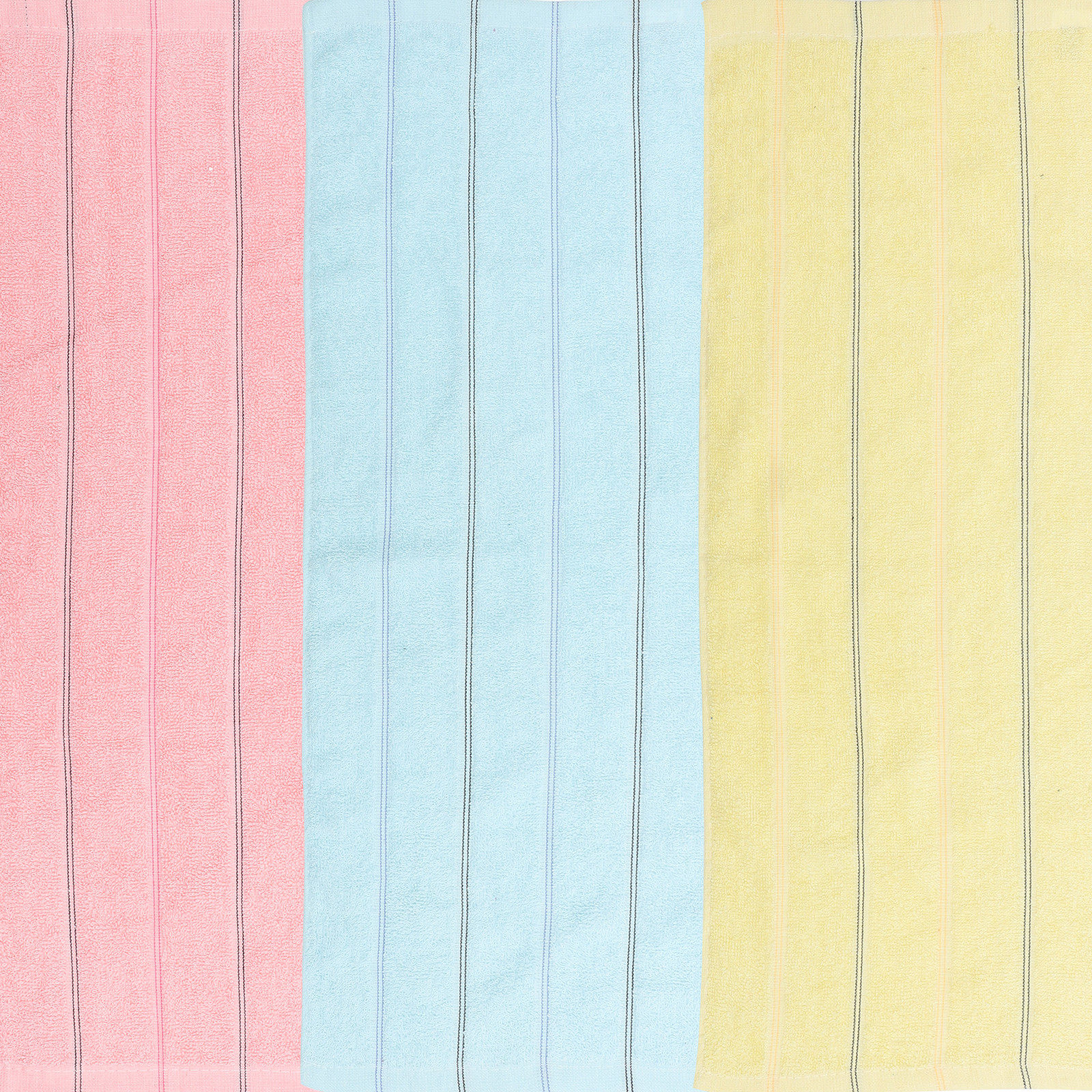 4Pcs Striped Cotton Hand Towel - Home Textiles Face Towel avis et prix