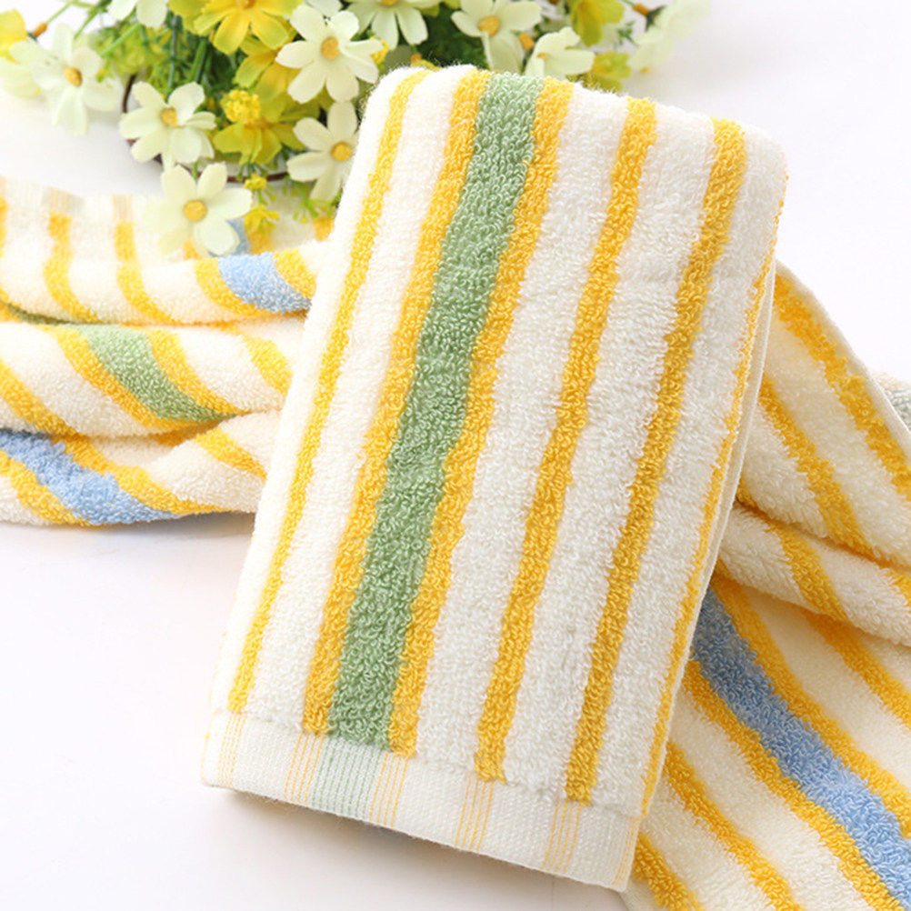 4Pcs Striped Cotton Hand Towel - Home Textiles Face Towel avis et prix