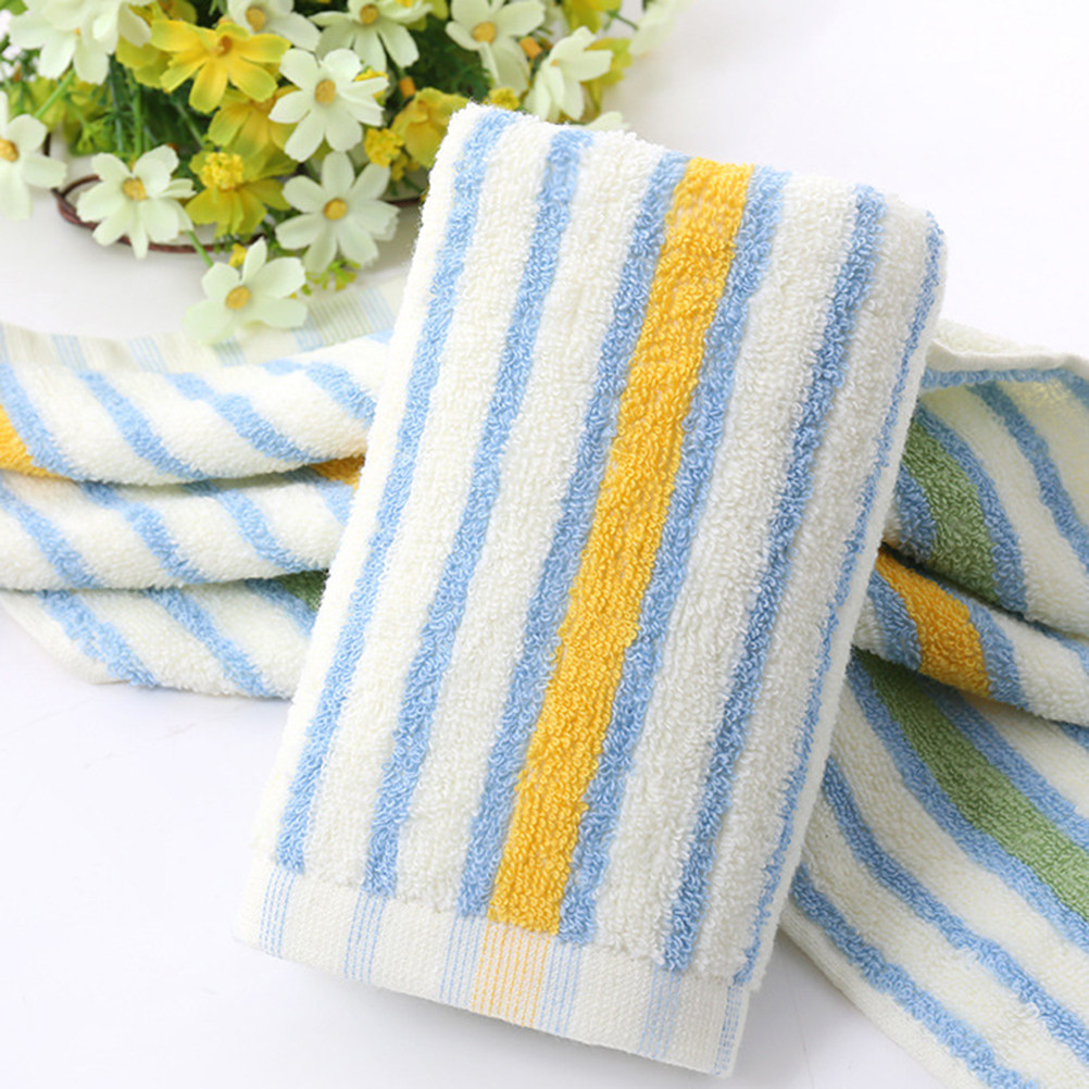 4Pcs Striped Cotton Hand Towel - Home Textiles Face Towel avis et prix