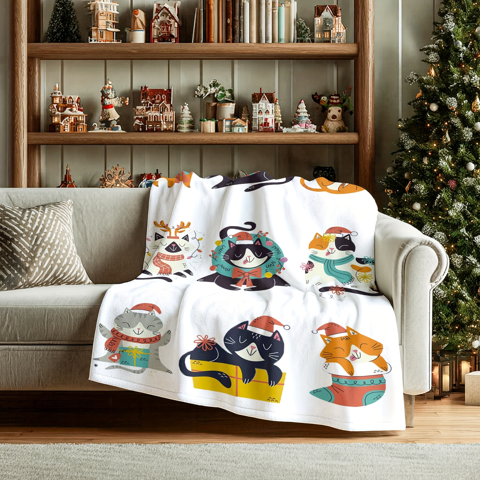 Interesting cat face patterns  - Home Textiles Face Towel avis et prix
