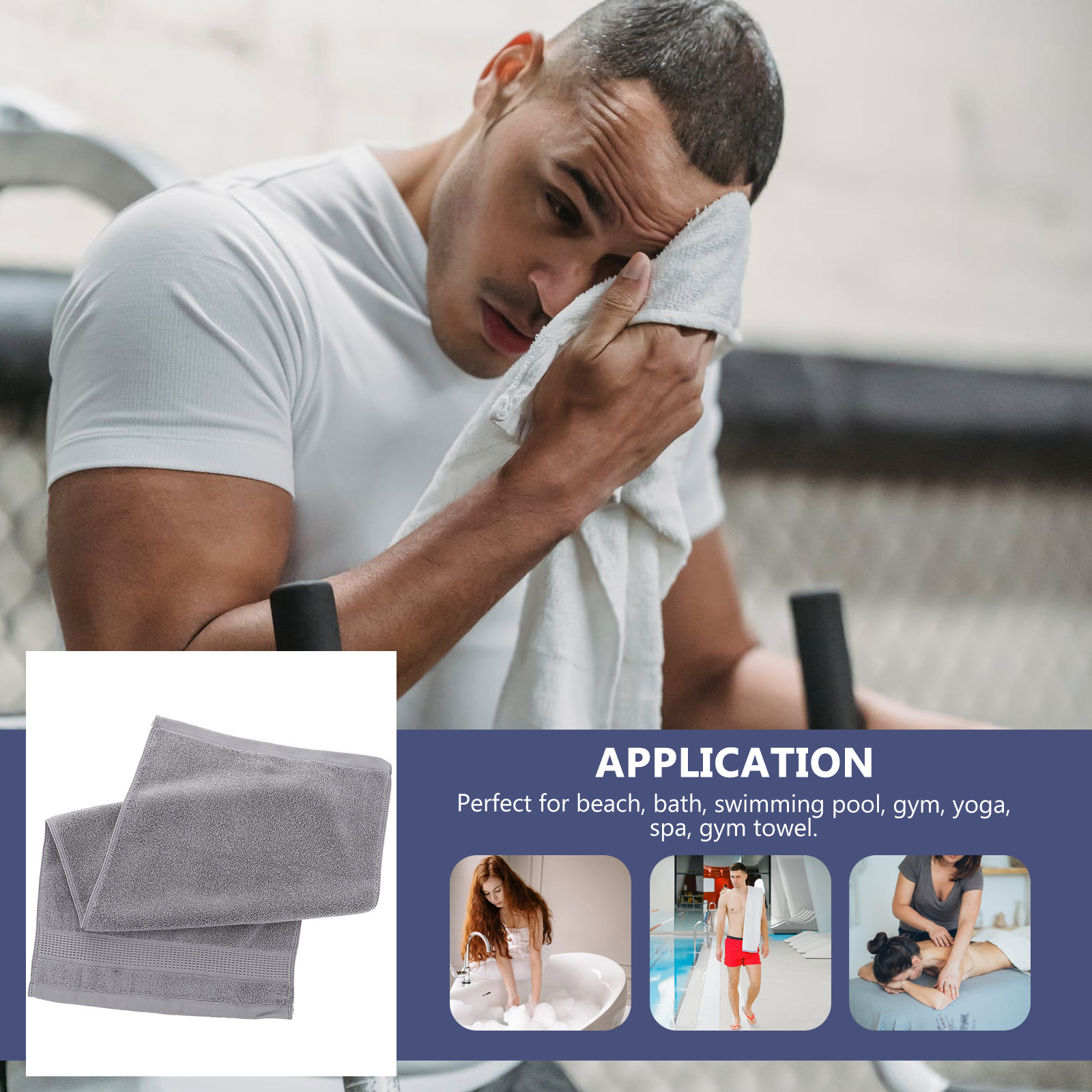 Ultra Soft Premium Cotton Thic - Home Textiles Face Towel avis et prix