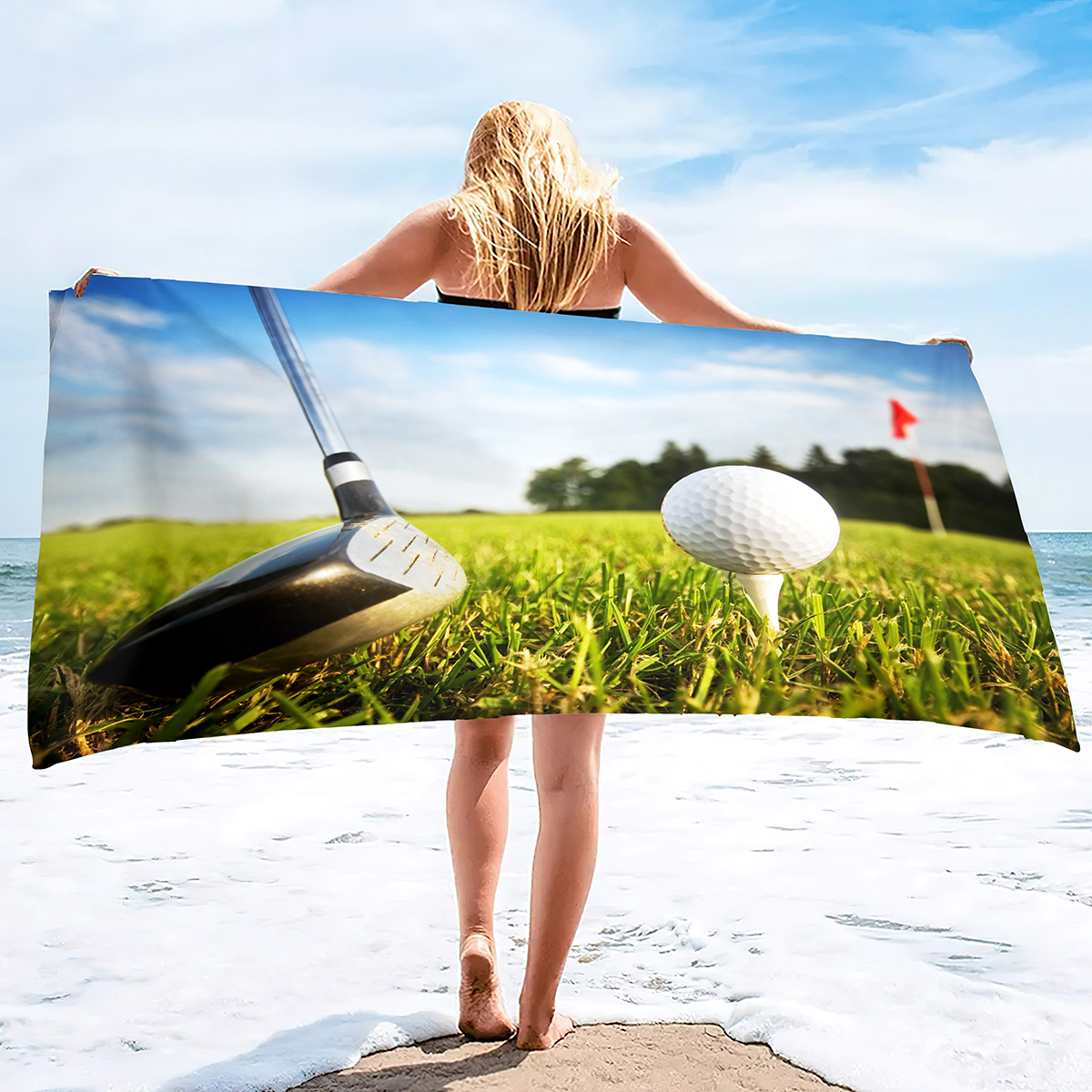 Sport Ball Golf Beach Towels,G - Home Textiles Face Towel avis et prix