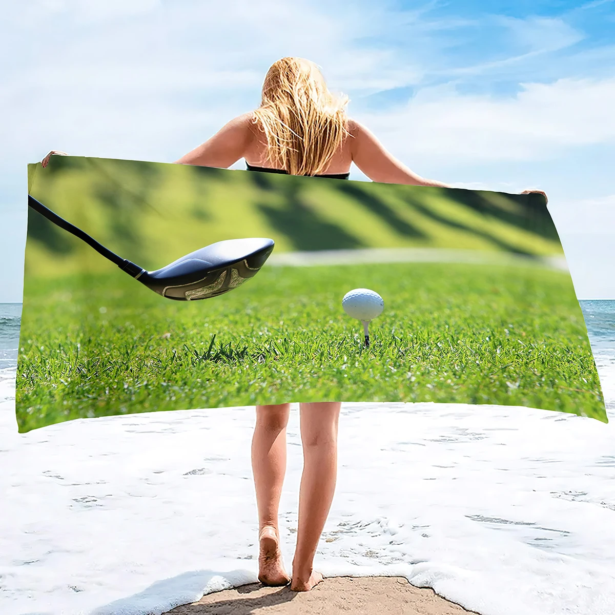 Sport Ball Golf Beach Towels,G - Home Textiles Face Towel avis et prix