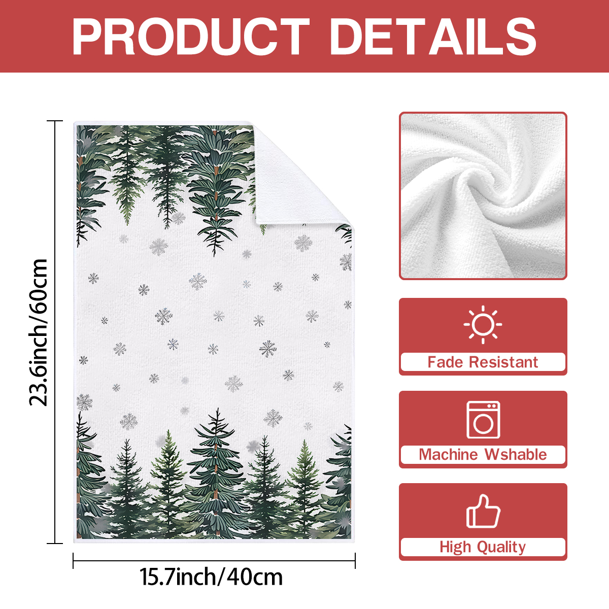 2/4/pcs Christmas Kitchen Towe - Home Textiles Face Towel avis et prix