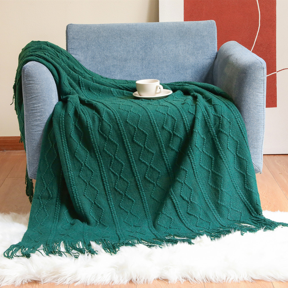 Textile City Diamond Knit Thro - Home Textiles City avis et prix