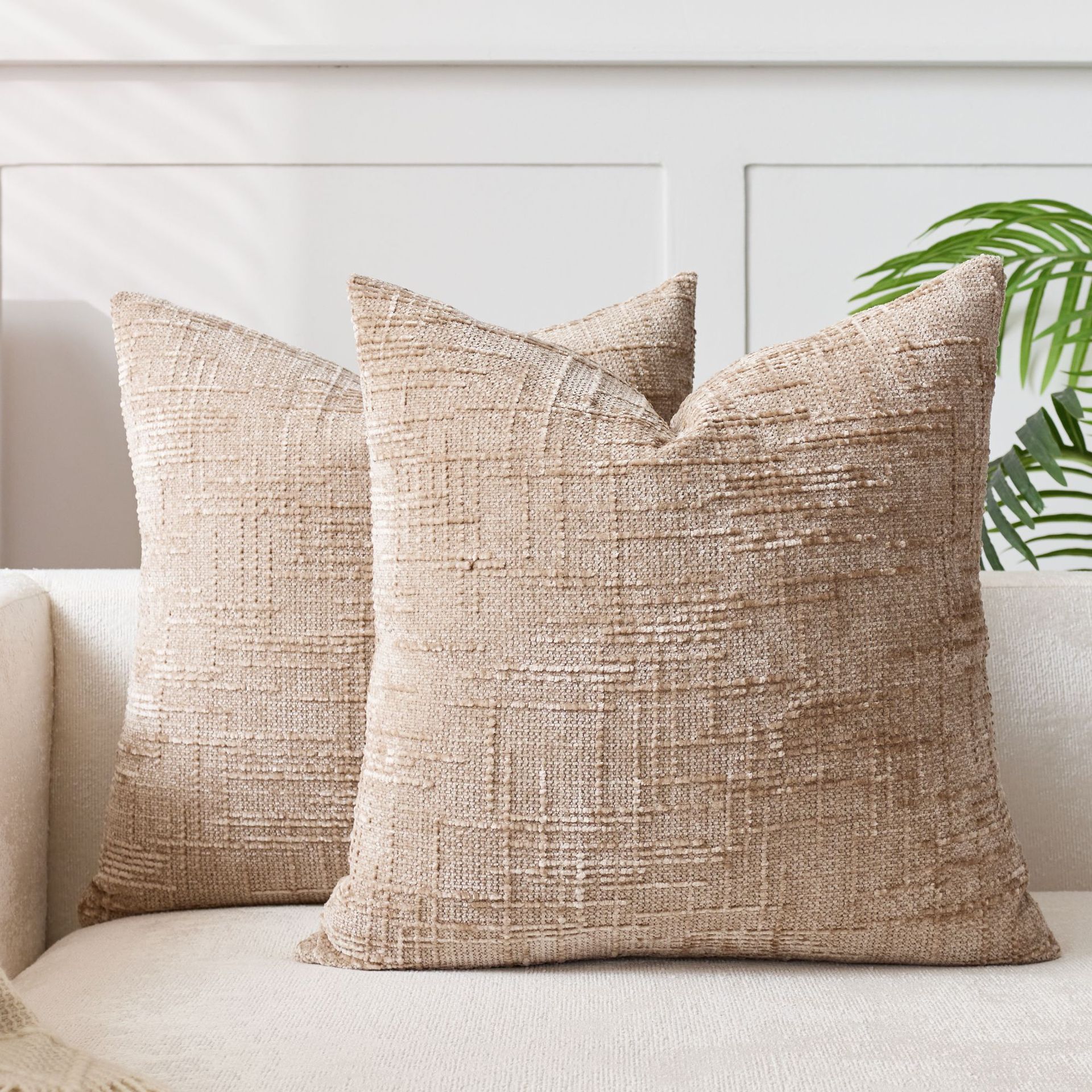 Bamboo Textured Solid Color Cu - Pillow Cover 20X20 avis et prix