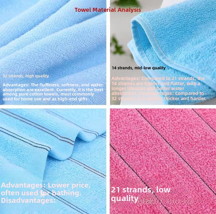 Extra Thi Pure Cotton Bath Tow - Home Textiles Face Towel avis et prix