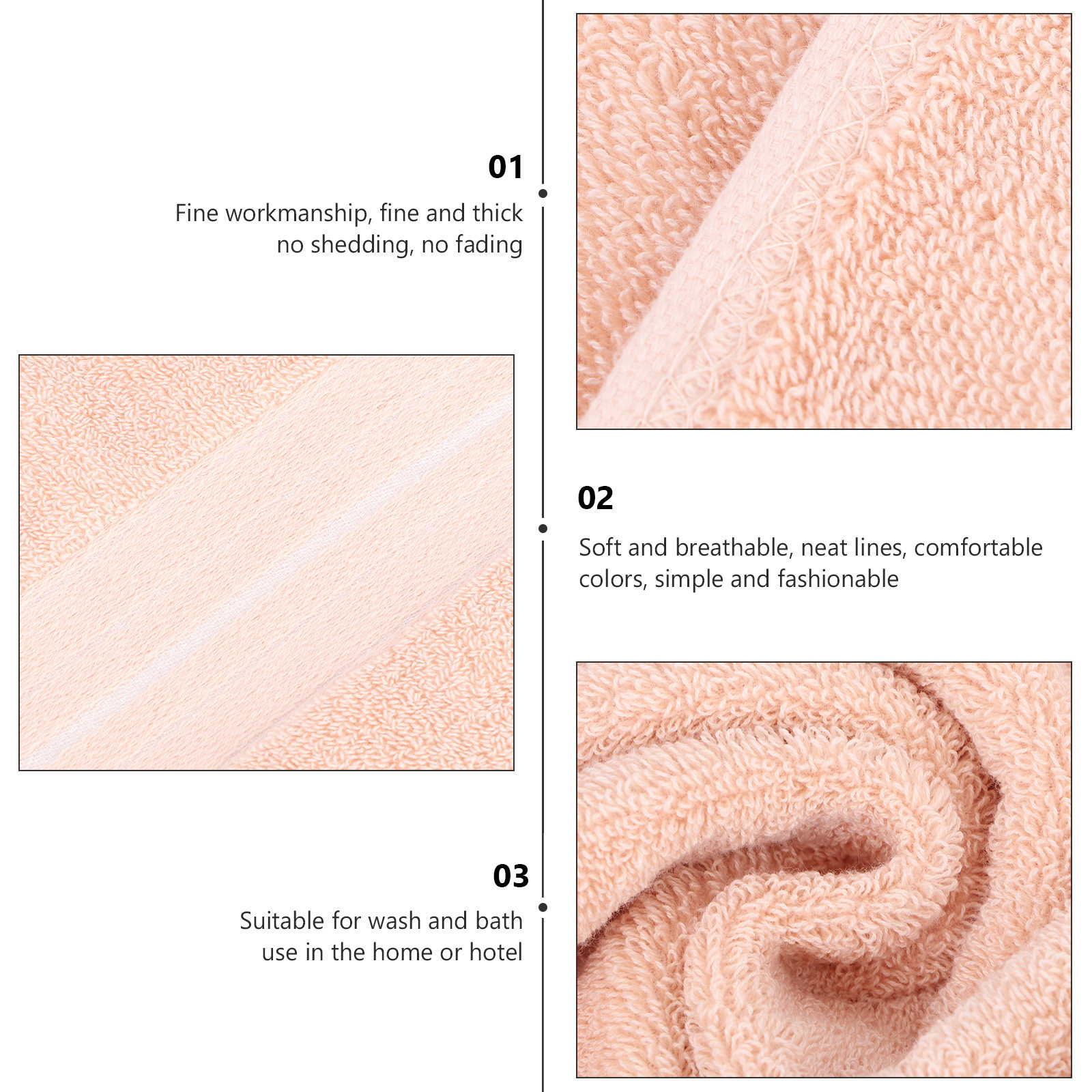 1Pcs Pure Cotton Face Towel So - Home Textiles Pakistan avis et prix