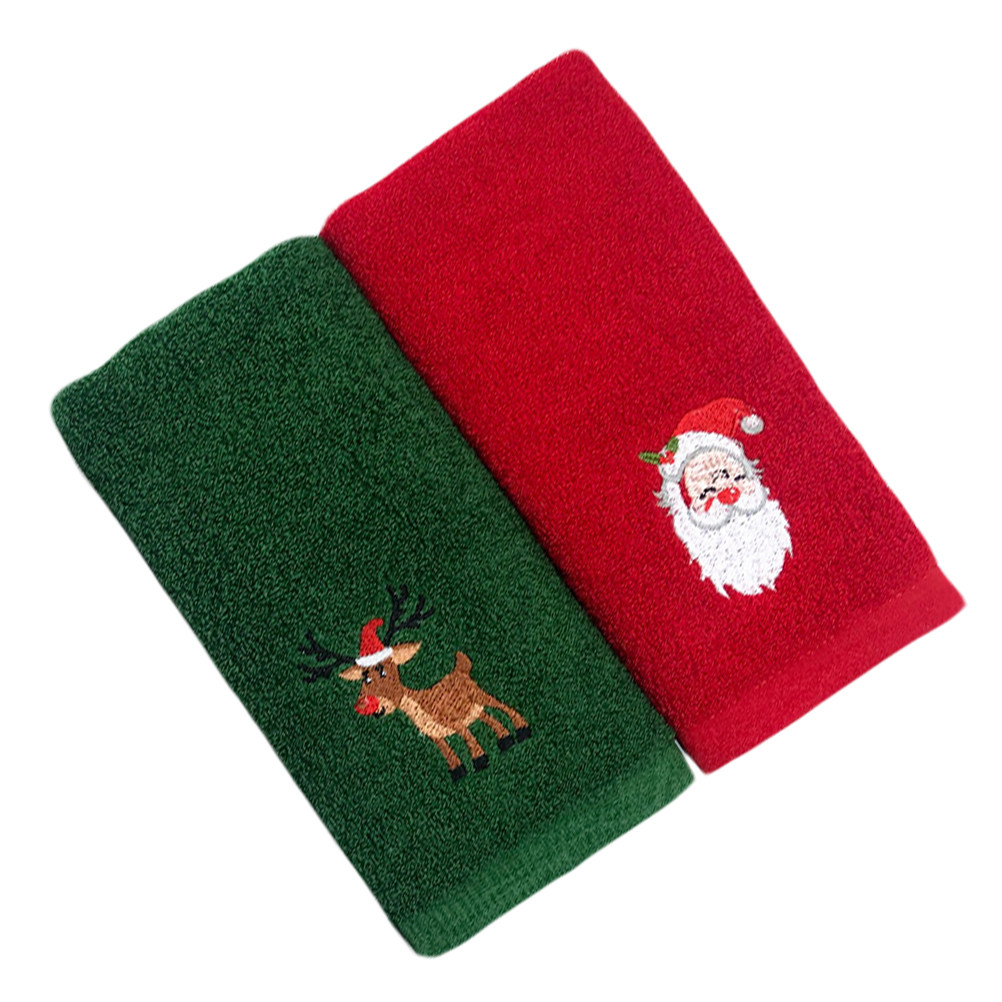 2pcs Embroidery Towel Set Chri - Home Textiles Pakistan avis et prix
