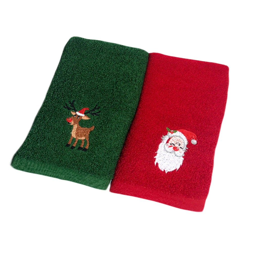 2pcs Embroidery Towel Set Chri - Home Textiles Pakistan avis et prix