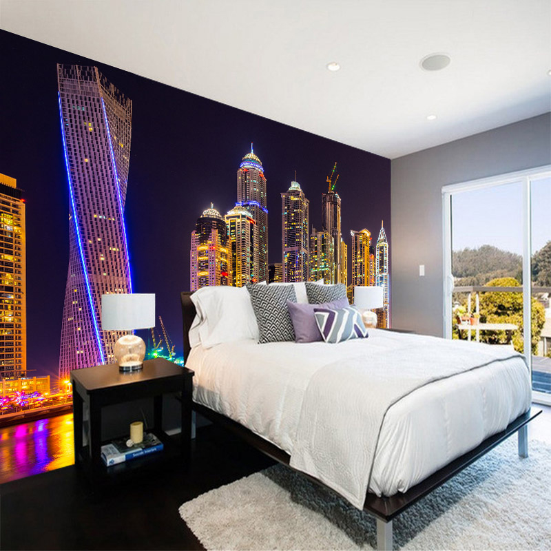 Custom 3D Photo Night View Cit - Home Textiles City avis et prix