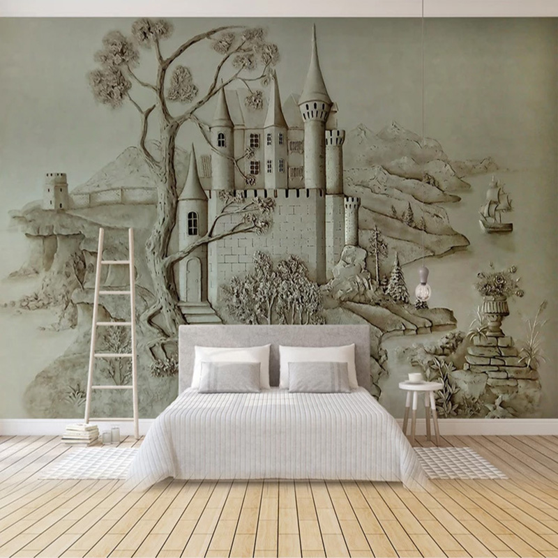 3D Architectural Wall Mural Mo - Home Textiles City avis et prix