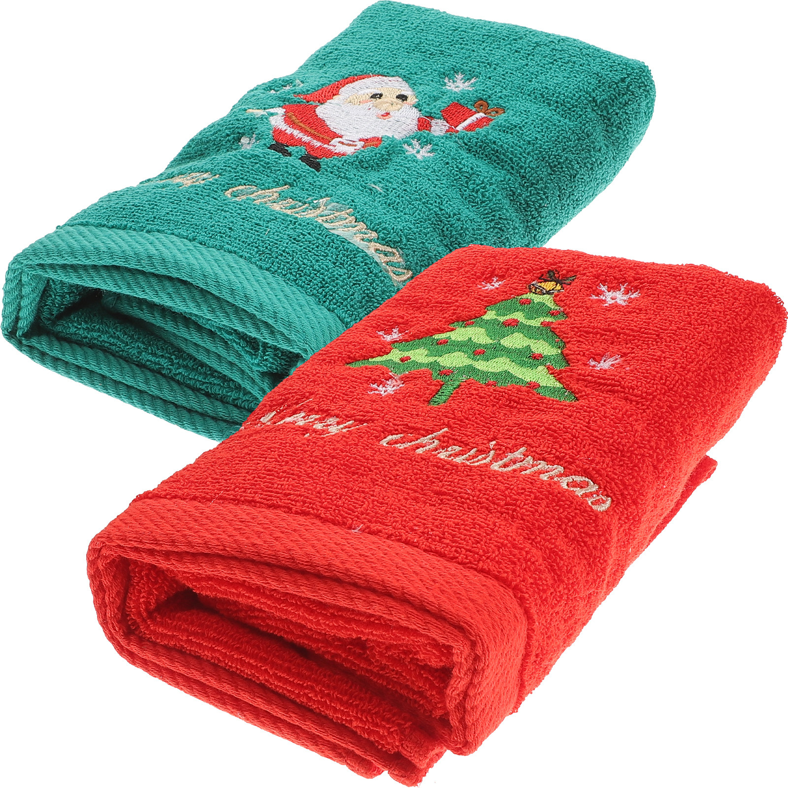 2Pcs Christmas Cotton Towels E - Home Textiles Pakistan avis et prix