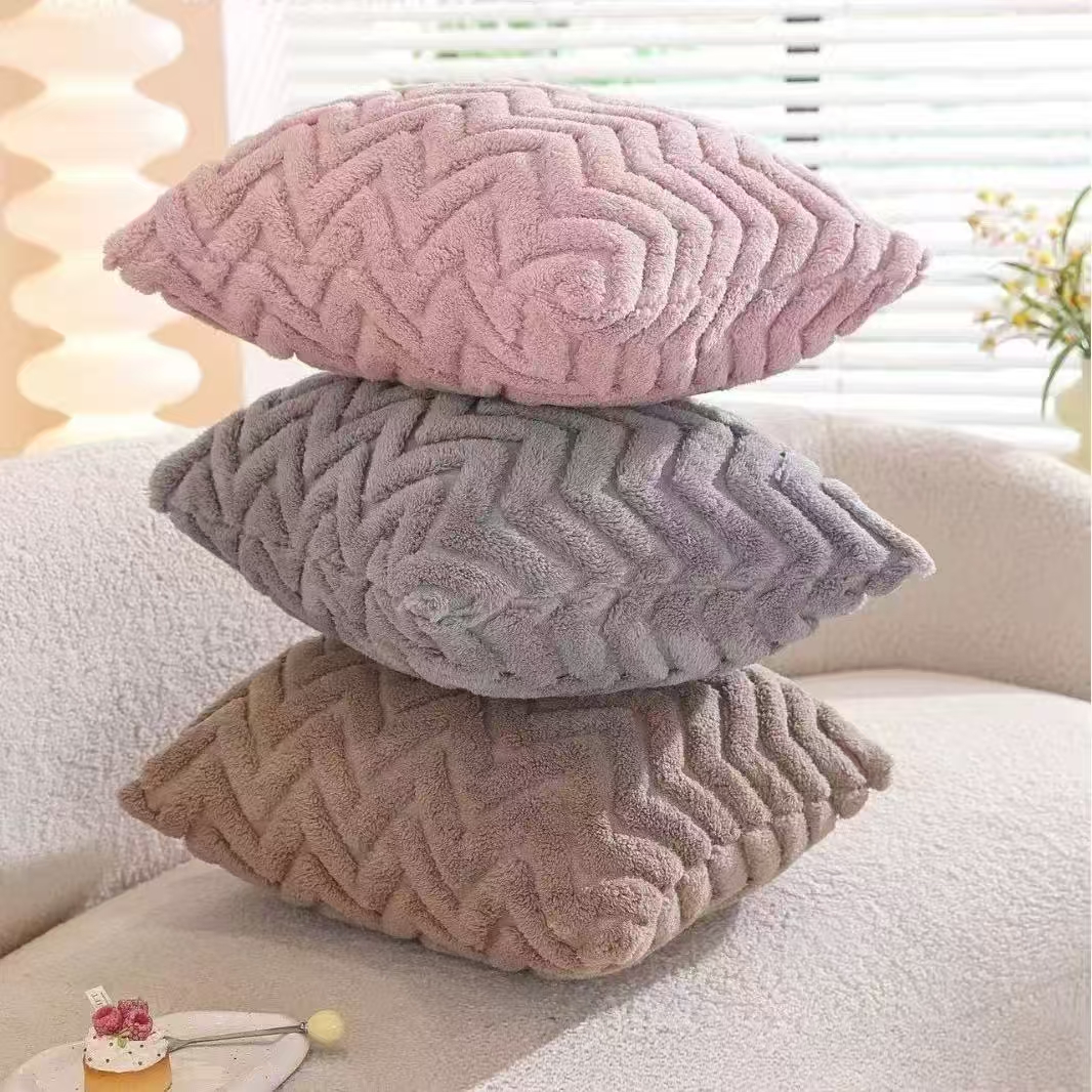 2pcs artificial plush wave pat - Pillow Cover 20X20 avis et prix