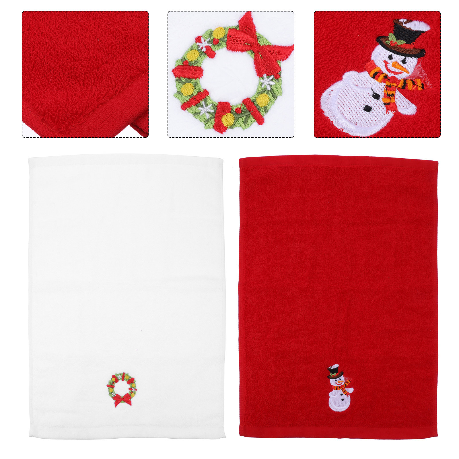 2Pcs Decorative Christmas Towe - Home Textiles Pakistan avis et prix